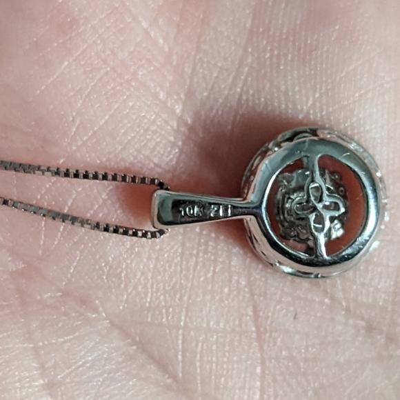 10K WG Diamond Necklace - Picture 4 of 6